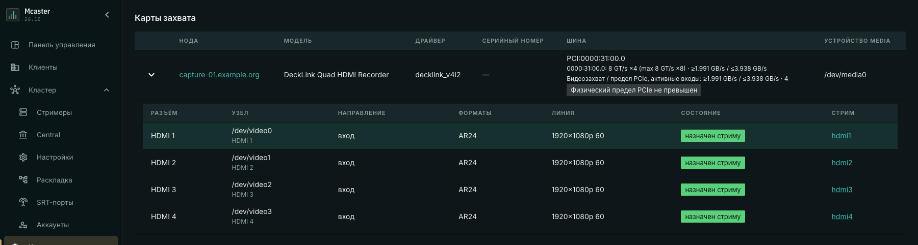 Нагрузка ниже физического предела после переключения на FullHD60