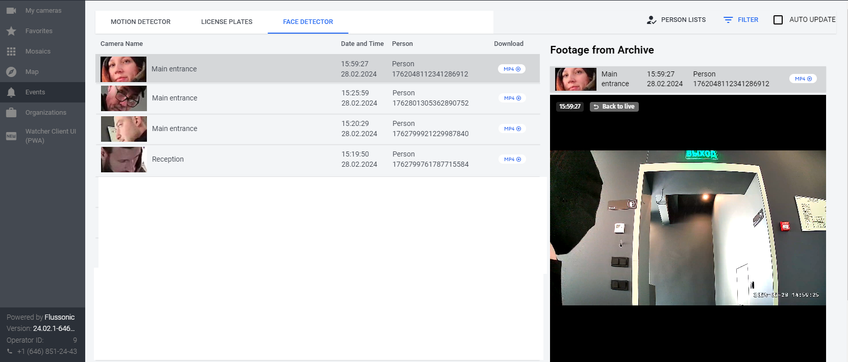 Создание персоны